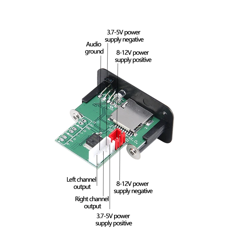 Мини MP3 аудио декодер доска 5 в 12 В без потерь декодирование USB mp3-плеер модуль Поддержка TF карта U диск для автомобиля аудио усилитель мощности