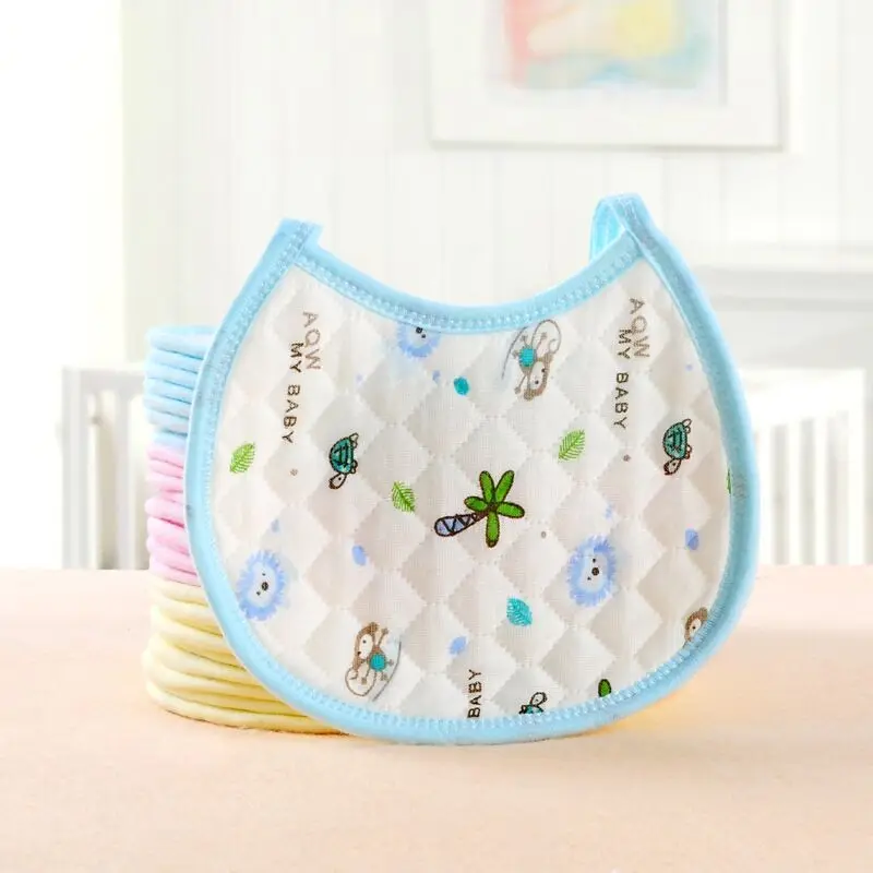 

New Infant Baby Girl Boy Bib Kid Toddler Dinner Feeding Bibs Waterproof Air Layer Saliva Towel Cartoon Printed Baby Bib
