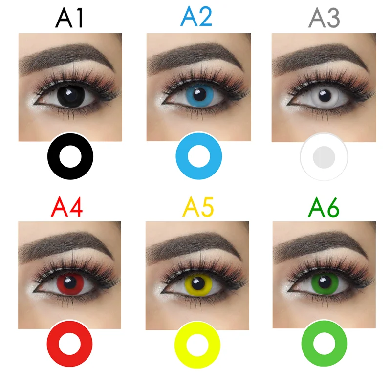 Blackout & Whiteout Halloween Contacts
