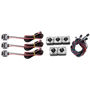 

5Pcs 3D Printer Extruder Dedicated Stepper Motor X5Pcs 17Hs4023 & 3 Pcs Endstop Limit Switch Plug Control Cnc