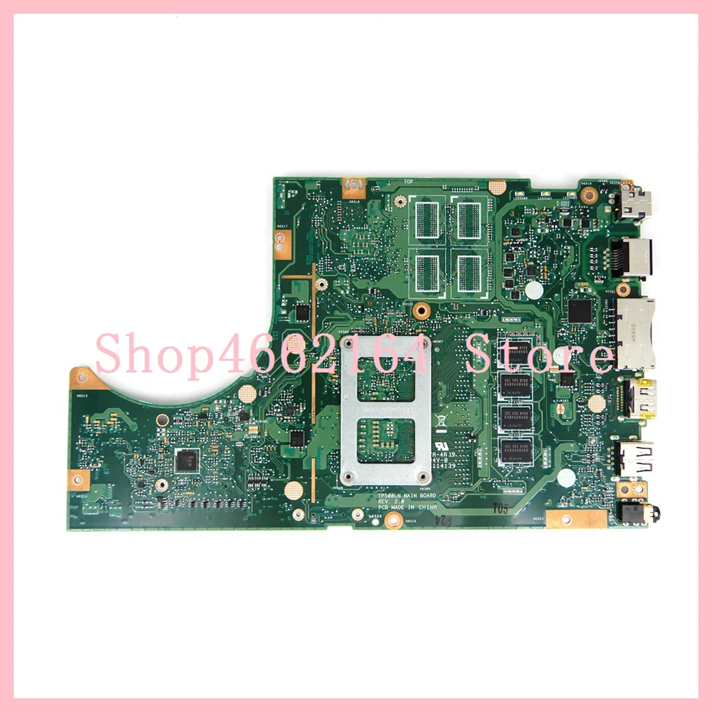 Ideal  TP500LN Motherboard N16S-GT-S-A2 I5-5200 CPU 4GB RAM For ASUS TP500L TP500LJ TP500LD Laptop motherb