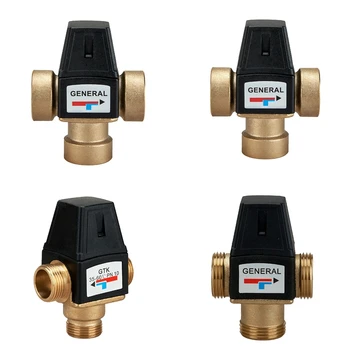 

Solar Water Heater Val ve 3-Way Thermostatic Mixer Val ve 3 Way Male Thread Thermostatic Mixing Val ve Bathroom Accessories