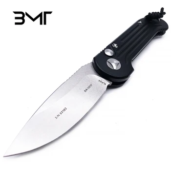 BMT OEM Flipper Survival Folding Knife Elmax Blade Aluminum Handle Outdoor Gear Tactical Camping Hunting EDC Tool Kitchen Knife 1