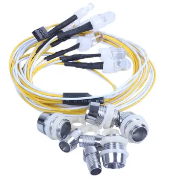 

Fashion8 LED Light Kit Rc Truck Led Lights Kit Rc Car Headlights Taillight for Truck Rc Car Tank HSP Rc Car Accessories White Re