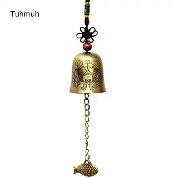 

Creative Pattern Copper Design Wind Bell Traditional Chinese Folk Home Decoration Blessing Luck Metal Windchimes