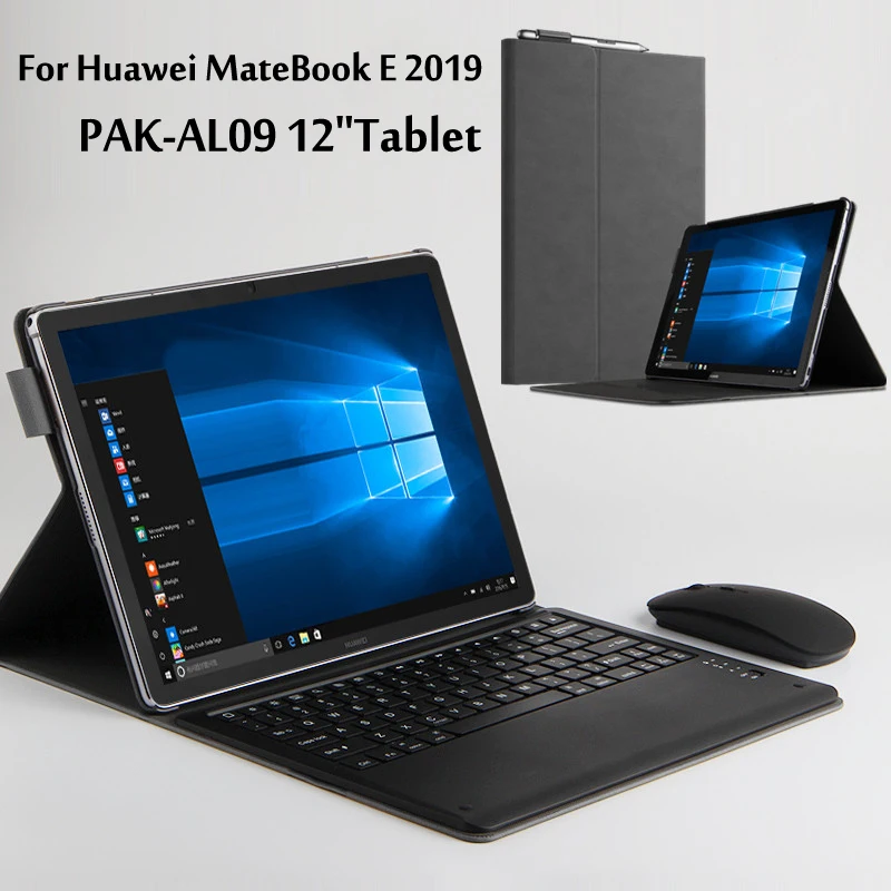 Чехол для huawei MateBook E, защитный чехол, Bluetooth клавиатура, PAK-AL09, 12 дюймов, планшет, беспроводная клавиатура, чехол для мыши
