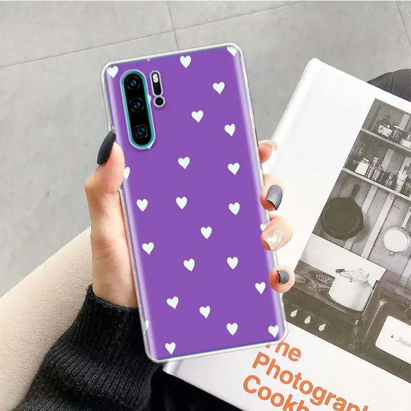 Футляр фиолетового цвета infinity on для huawei P20 P30 P Smart Z Plus P10 mate 30 10 20 Lite Pro силиконовый чехол для телефона