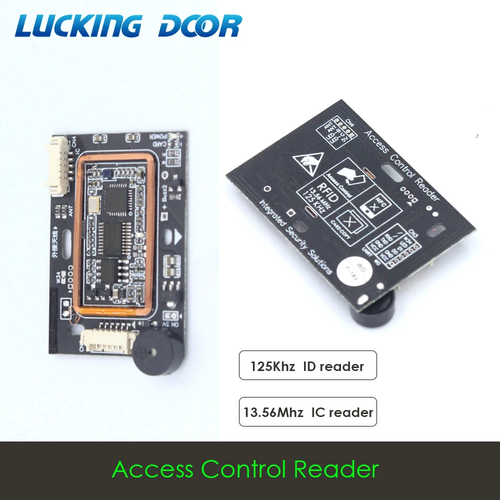 

125Khz 13.56MHZ Dual frequency Access control inductive RFID card reader module Wiegand 26 34 reader