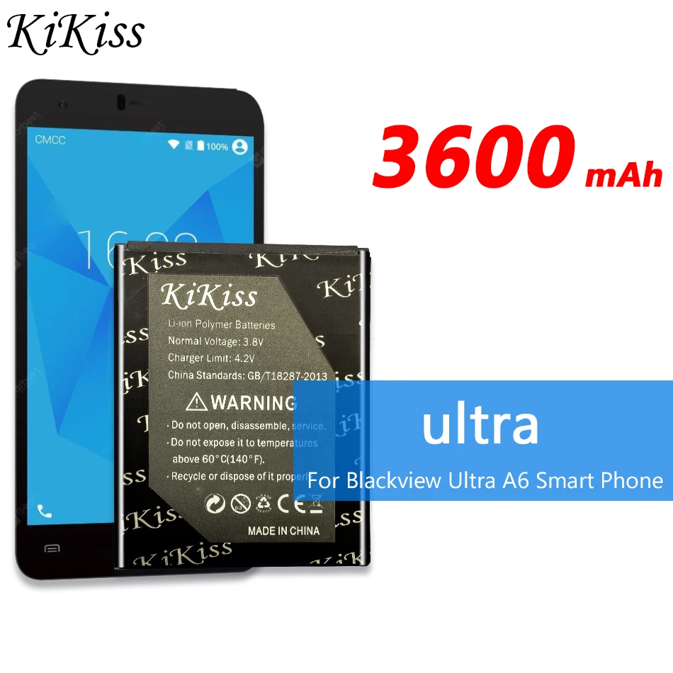 Мощный аккумулятор 3600 мАч Замена батареи сотового телефона для Blackview Ultra A6 + трек