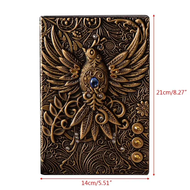 Vintage Retro The Phenix Long Life Bird Theme Lined Paper Note Book 100 Sheets Journal School Office Supplies Vintage Retro The Phenix Long Life Bird Theme Lined Paper Note Book 100 Sheets Journal School Office Supplies