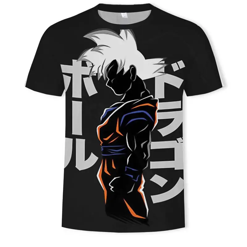 Dragon Ball Z Ultra Instinct God Son Goku Super Saiyan Men Tshirt 3D Printed Summer O-Neck Daily Casual Funny T shirt Plu