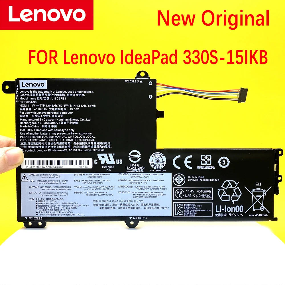 Bateria do portátil para Lenovo IdeaPad, 330S-14IKB,