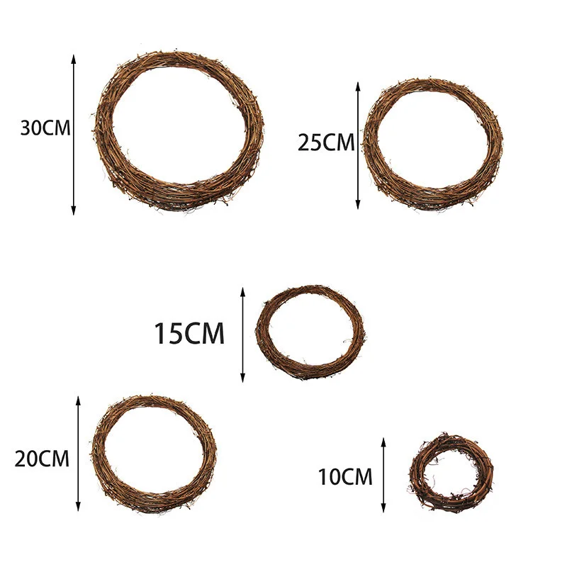 MEIDDING 10-30 см Рождественское украшение для дома Натуральный ротанговый венок Рождественский венок ремесла счастливое Рождественское украшение весенний Свадебный венок