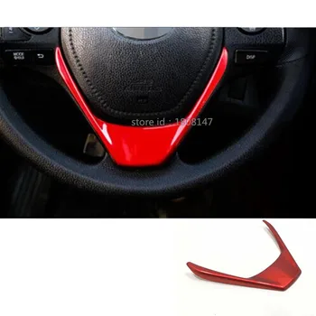 

Car Cover ABS Chrome Steering Wheel Interior Kit Switch Trim Lamp Frame Hoods Part Moulding 1pcs For Toyota RAV4 2016 2017 2018