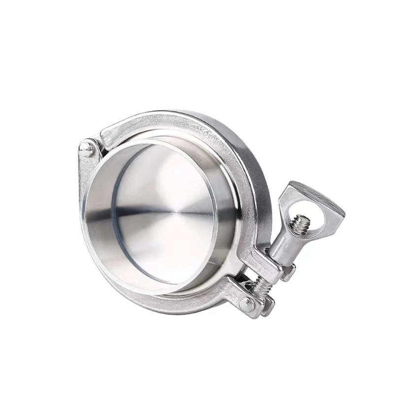 Hose Pipe Fitting Pipe Fitting Water Pipe Fitting 19mm-168mm Pipe O/D Sanitary Weld Ferrule End Cap Tri Clamp Silicon Gasket 304 Stainless Steel For Homebrew