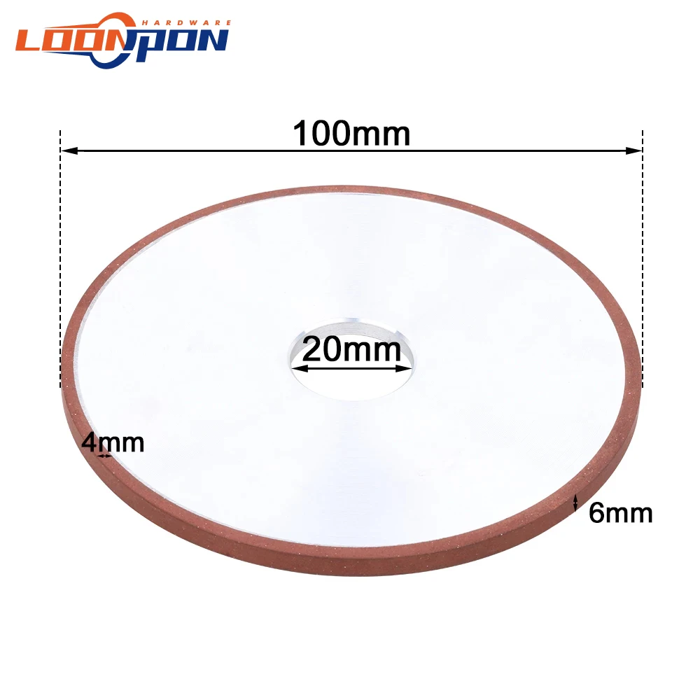 Diamond Grinding Wheel 100mm 180 Grit Cutter Grinder Grinding Circle Wheels for Tungsten Steel Milling Sharpener Cutter Tool 1Pc cutting disc grinding disc abrasive wheel grinding wheel