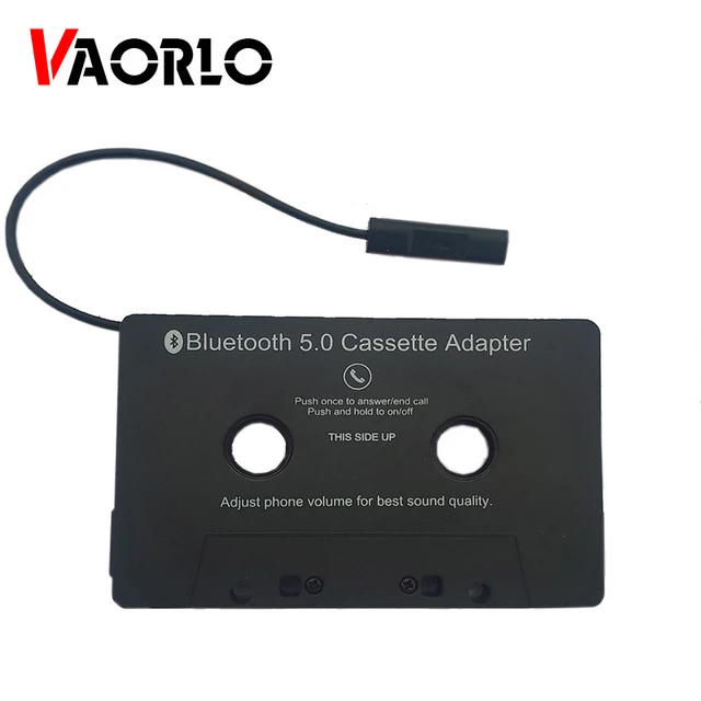 VAORLO-Adaptateur de Cassette Universelle Bluetooth 5.0, Convertisseur de  Musique Stéréo avec Micro, pour Voiture
