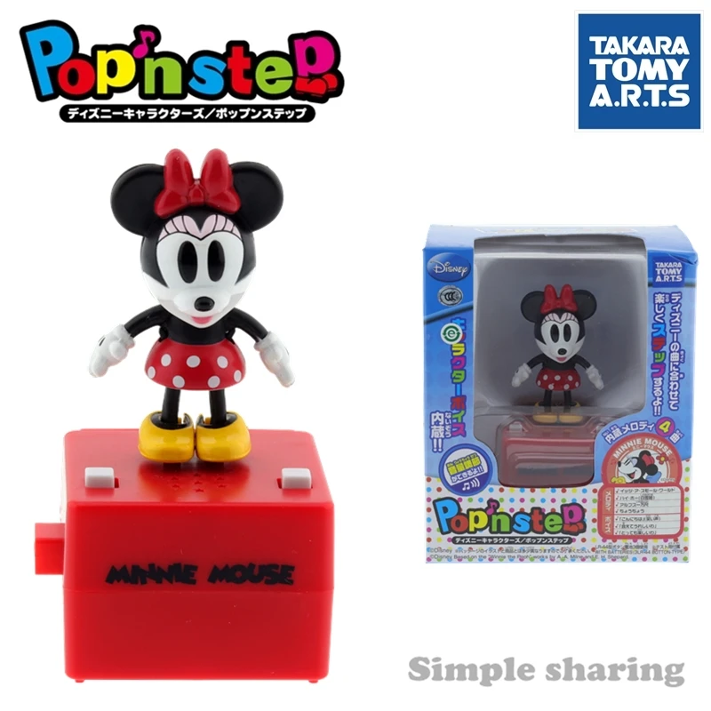 TAKARA TOMY arts popn шаг pixar Дисней фигурка Детские игрушки Аниме Дети Кукла Минни мышь