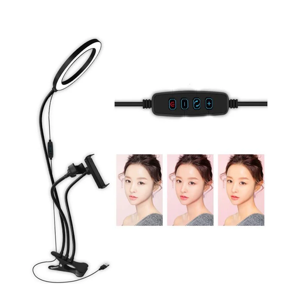 Держатель для телефона 8 дюймов с кольцевым светильником селфи прямой трансляции