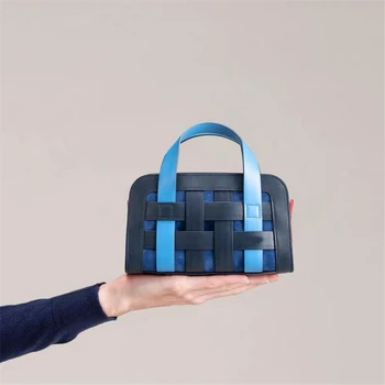 

summer handbag color braid pillow one shoulder fashion versatile small square bag crossbody women bags