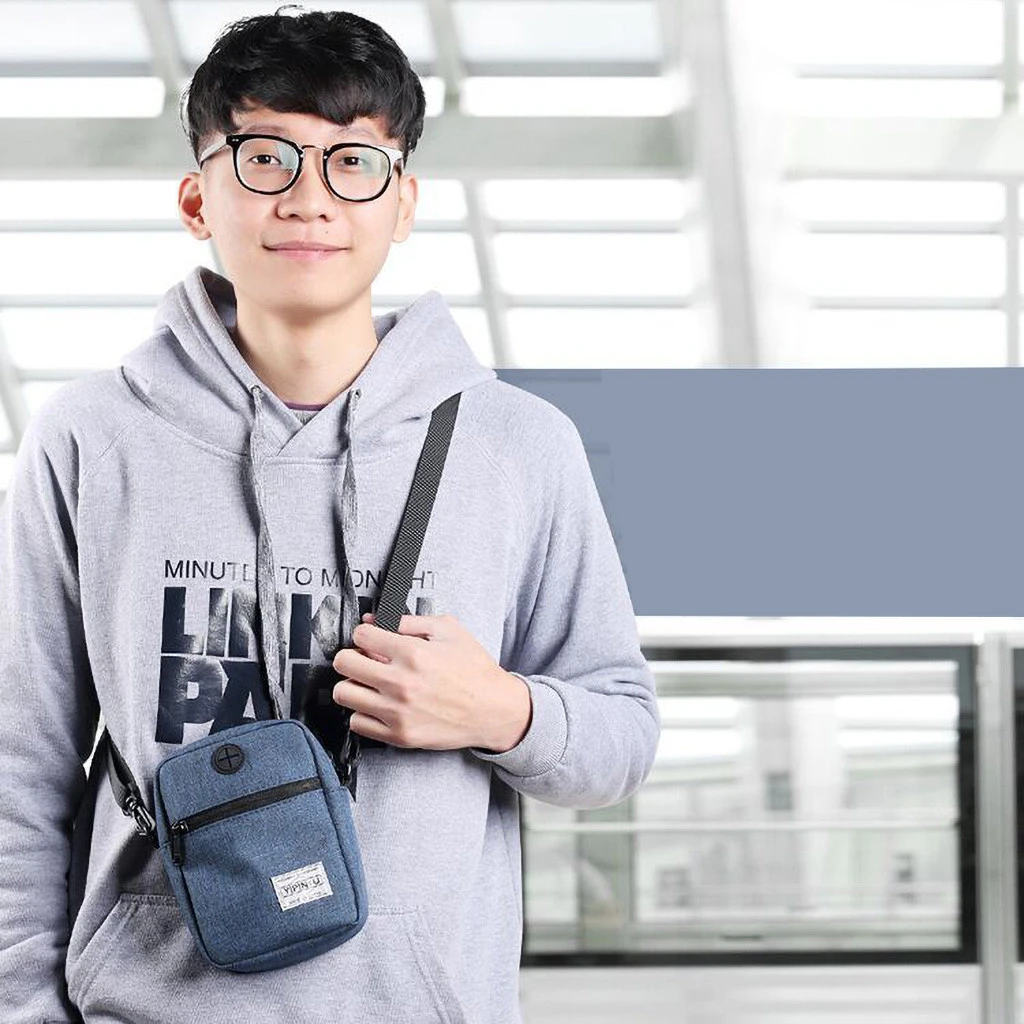 Mini bandolera Diagonal para hombre, bolso multifunción para teléfono móvil, bolso para deportes al aire libre, bolsos cruzados casuales de moda de calidad # p3|Bolsos bandolera| - AliExpress