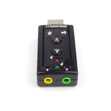 Usb звуковая карта 7,1 канальный Usb внешняя звуковая карта 3D объемный звук с кнопкой управления звуковая карта дропшиппинг
