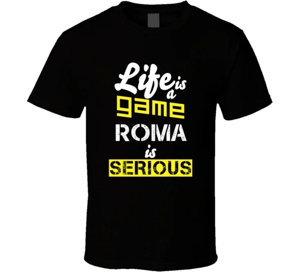 Футболка для футбола Life Is A Game Roma Serious Totti Повседневная Уличная футболка | Мужская