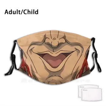 

Speck'S Mouth Funny Print Reusable Filter Face Mask Baki Speck Manga Anime Animates Bodybuilding Mouth Baki Dou Japan Ogre Baki