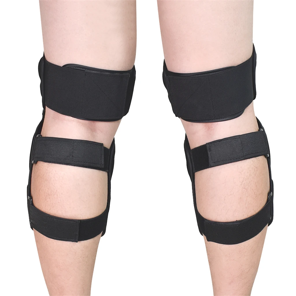 2Pcs Pro MTB Mountain Bike Knee Pad Adjustable Motorcycle Leg and Shin Guards Safety Protective Gear