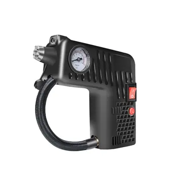 

12V Electric Tire Inflator Pump Single Cylinder 100Psi Air Compressor Gauge Universal For Car Trucks Tires