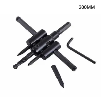 

300mm Woodworking Drill Bit Adjustable Aircraft Circle Hole Saw Carpentry Opener 50JC