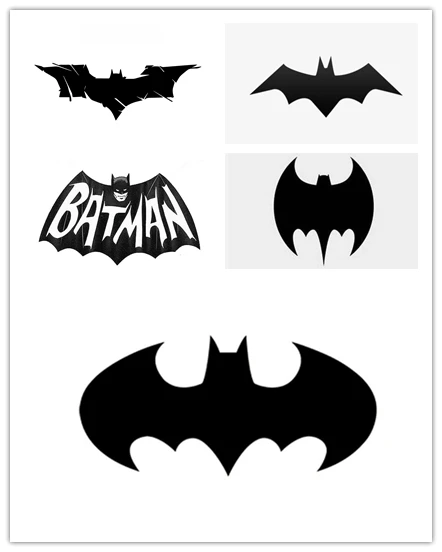 

13cm for Batman Logo Funny Car Stickers Car Rear Windshield Bumper Laptop Waterproof KK Vinyl Decal Decoration Black/White