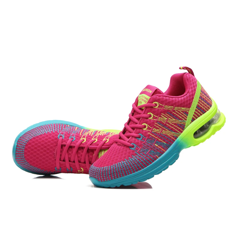 Ladies Sneakers Mesh Cloth Breathable Casual Running Shoes Korean Lace Up Non-Slip Gym Training Shoes Student Tide Shoes