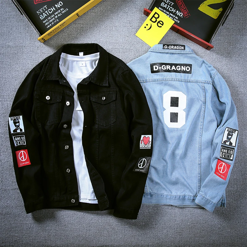 Men Jacket Coat Trendy Brand New Denim Jackets Men Top Quality Fashion Mens Jean Bomber Jacket Cotton Outwear Male Cowboy HipHop Men Jacket Coat Trendy Brand New Denim Jackets Men Top Quality Fashion Mens Jean Bomber Jacket Cotton Outwear Male Cowboy HipHop