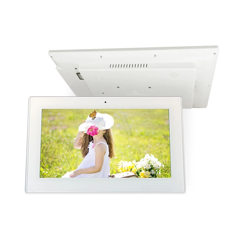fashion new brand android 10.1 inch tablet PC digital signage touch screen wall mount all in one PC enlarge