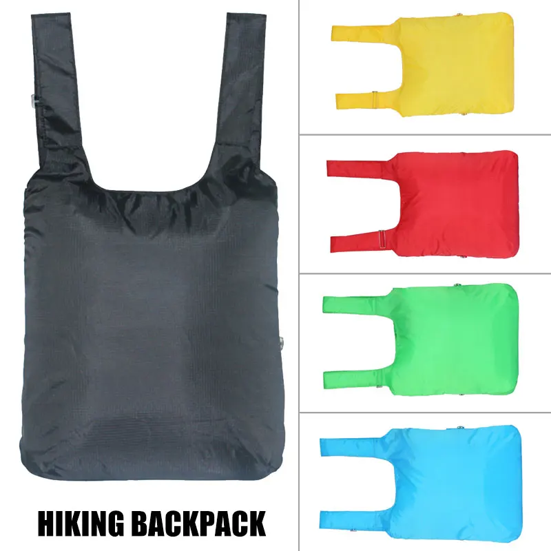 Handbag Diagonal Package Camping Cycling 5 Color Polyester Backpack One Strap Shoulder Durable Bag Folding Backpack Portable