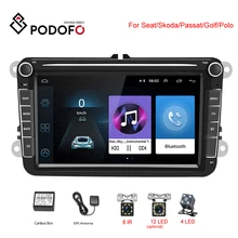 Podofo 2din gps 8 ''мультимедиа для Android плеер радио авто аудио стерео Bluetooth для сиденья/Skoda/Passat/Golf/Polo