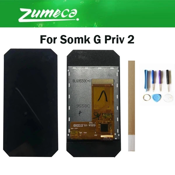 ЖК-дисплей для SMOK G PRIV 2 дигитайзер сенсорного экрана черный цвет лента и