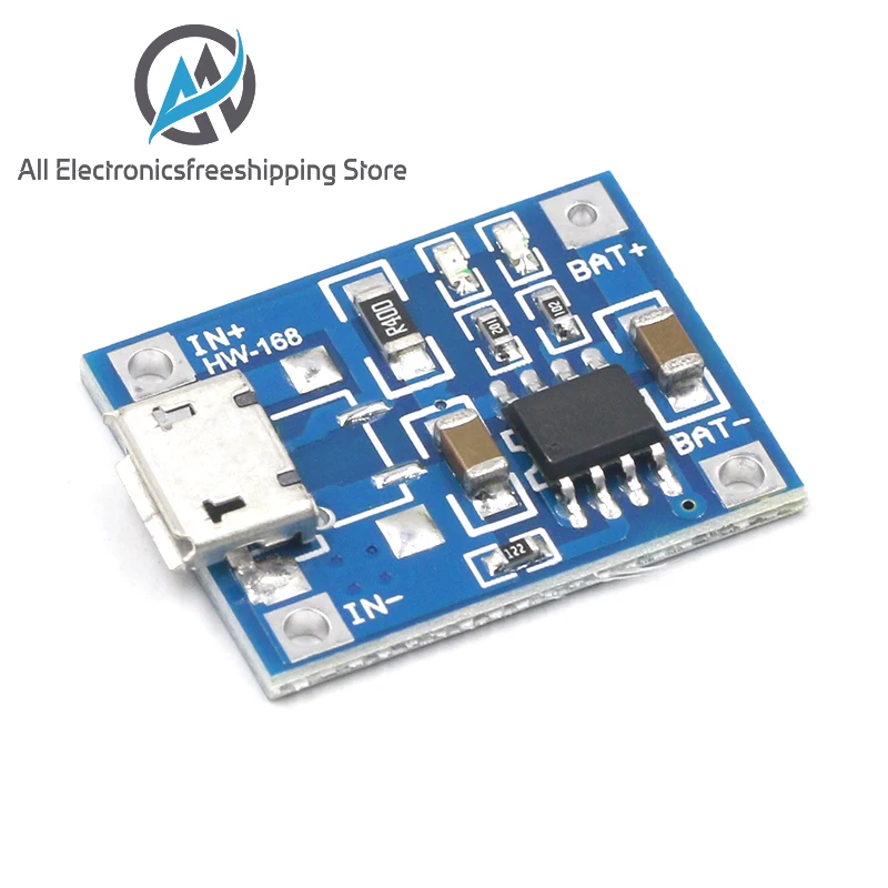 10 шт. TP4056 1A Lipo зарядное устройство модуль литиевая батарея DIY микро порт микрофон