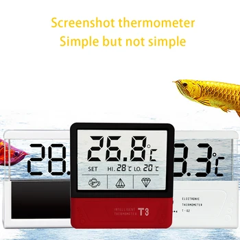 

Large LCD Display Aquarium Thermometer Digital Touch Screen Fish Tank Thermometer For Aquarium Terrarium Amphibians Reptile