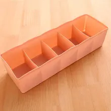 Plastic Desktop Organizer ถุงเท้า Bra Case TIES Sorting กล่องชุดชั้นในแบบพกพาหน้าแรกอุปกรณ์เสริม(China)
