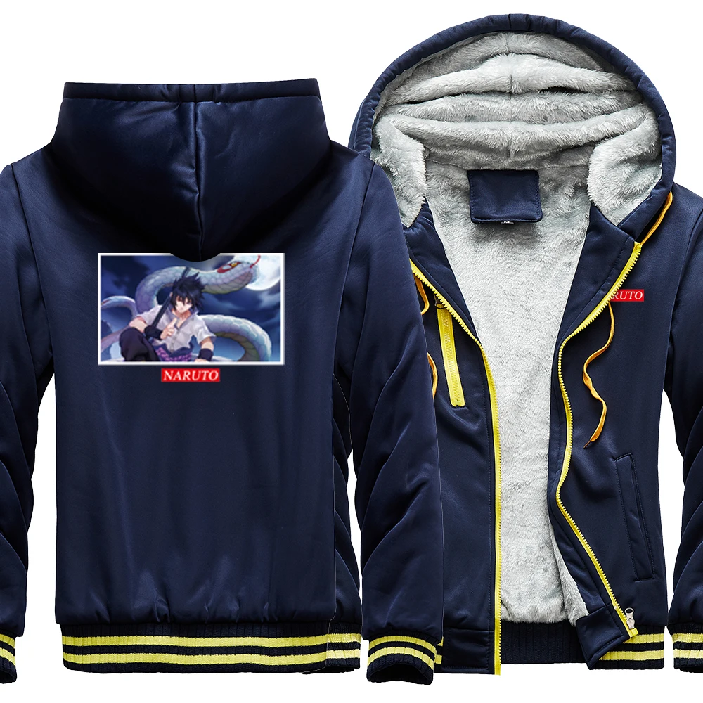 

Warm Jackets Naruto Asuke Uchiha Print Japan Amine Men's Jacket Hip Hop Punk Male Sweatshirt Windproof Harajuku Man Hoodie