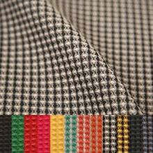 Изготовленная на заказ трехмерная рельефная клетчатая одежда модная ткань парча хлопковый свитер ручной работы diy жаккардовая ткань оптом