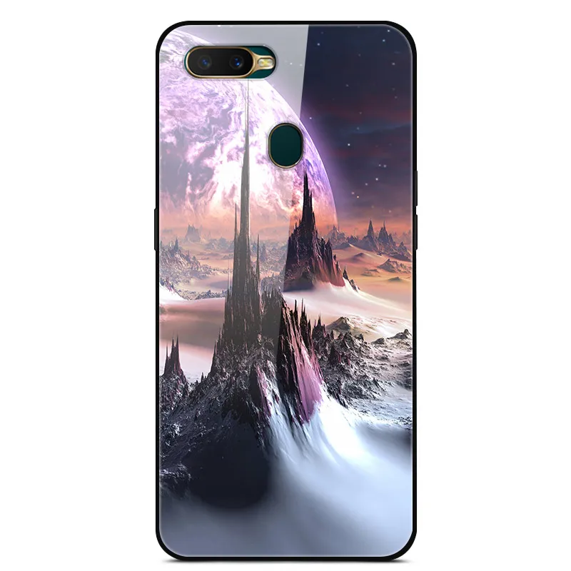 Для OPPO AX5s чехол 6,2 ''модный закаленное стекло твердая задняя крышка для OPPO A5s A 5S CPH1909 чехлы для телефонов силикон бампер Coque AX 5S - Цвет: 32