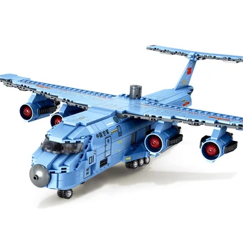 

Building blocks 105766 1083pcs 8 figures Compatible lepining military Brick Strategic transport aircraft kids toys for children
