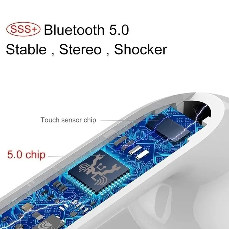 I12 наушники-вкладыши TWS с Беспроводной Bluetooth наушники сенсорный Управление наушники микрофон наушники спортивные гарнитуры с зарядным устройством и всех видов смартфонов