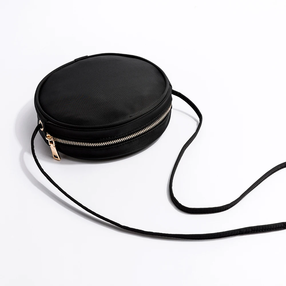 Oxford canvas small round bag 3