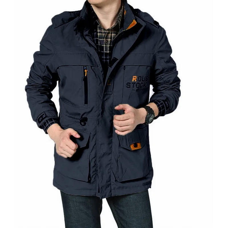 CYSINCOS, зимняя теплая куртка для мужчин, повседневное плотное тепловое пальто, куртки пилота, воздушные силы, Карго, верхняя одежда с капюшоном, мужские куртки, одежда