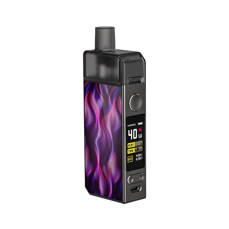 Комплект VOOPOO NAVI Pod с аккумулятором 1500 мАч и 3,8 мл Pod GENE. Чип AI и 40 Вт Navi Mod электронная сигарета Vape Pod Kit VS Voopoo Vinci X - Цвет: Silk Purple