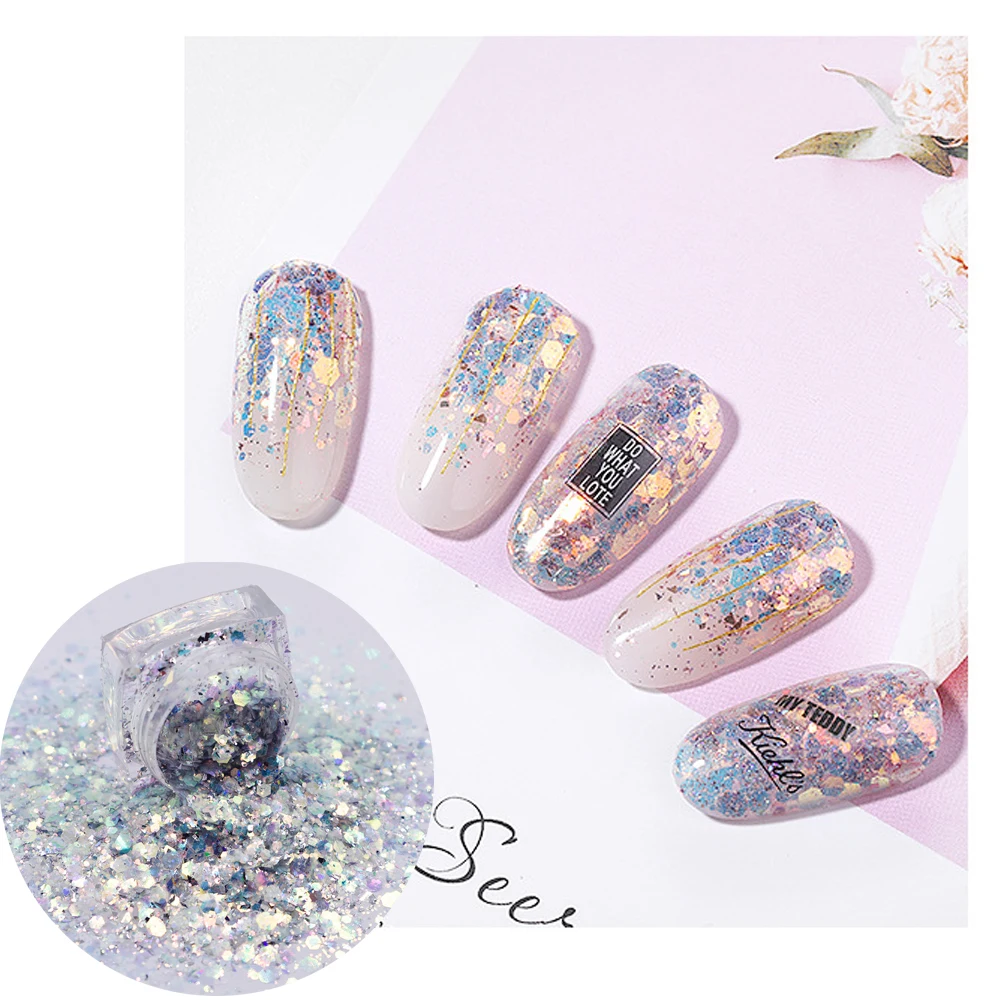 PrettyG 12 цветов 10 г-100 г волшебные глаза массивные миксы Блестки для